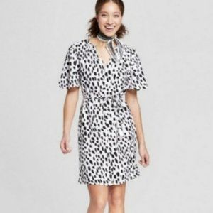 A New Day Black and White Dress Spots Size M